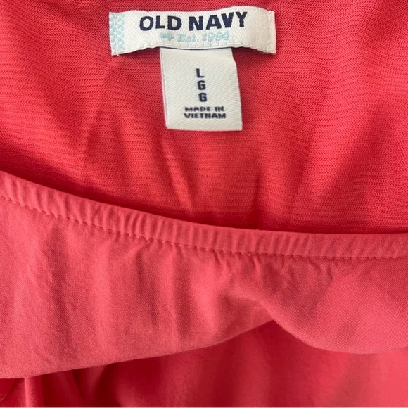 NWOT Old Navy Peach Drawstring Dress L - Picture 3 of 4